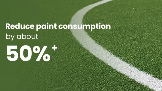 Reduce paint consumption with precision field marking robot FJD PaintMaster Pro