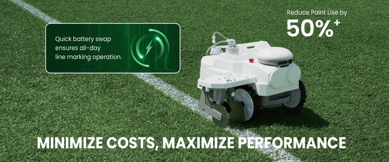 Minimize costs with field painting robot FJD PaintMaster Mini by USSC