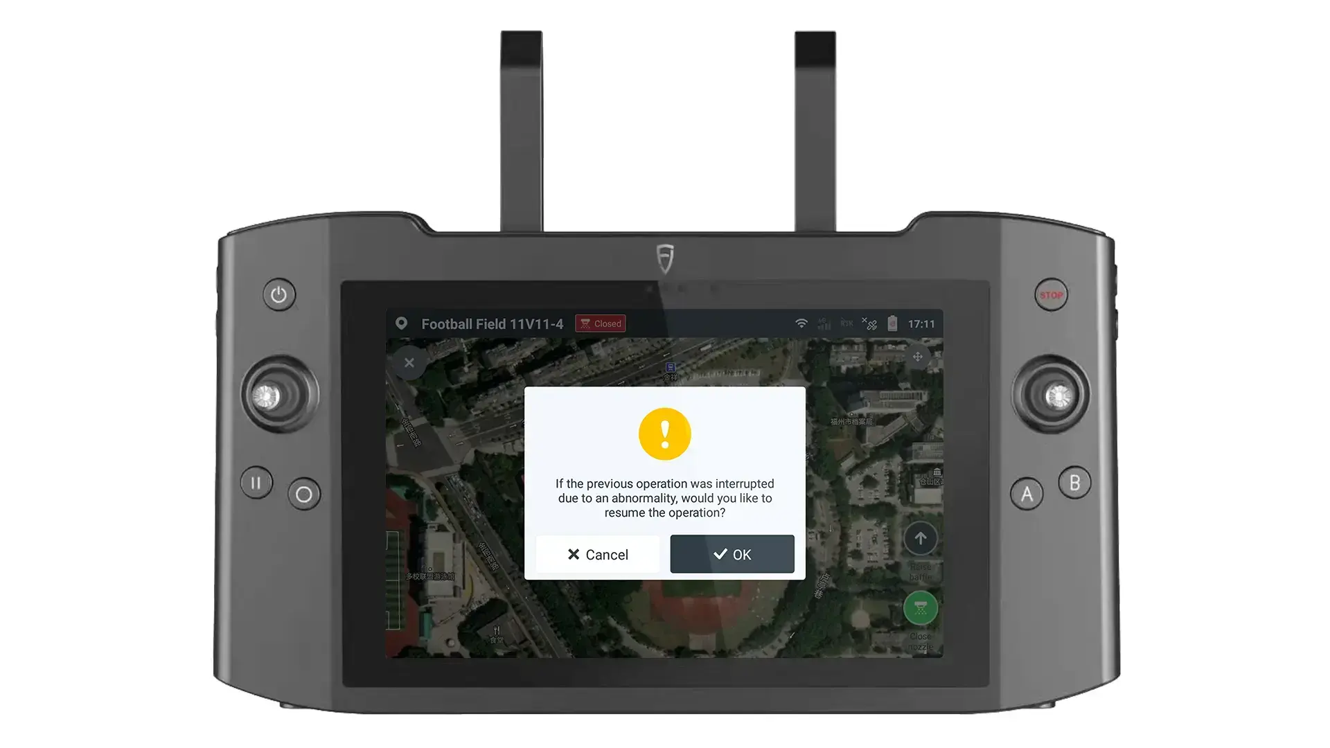 remote control for autonomous PaintMaster RM21 robotic mower