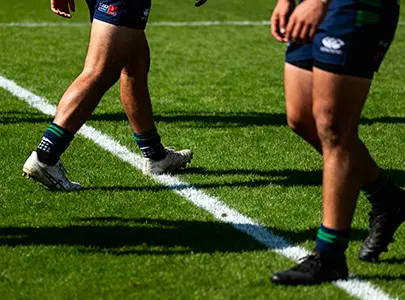 robotic sports field striping for rugby