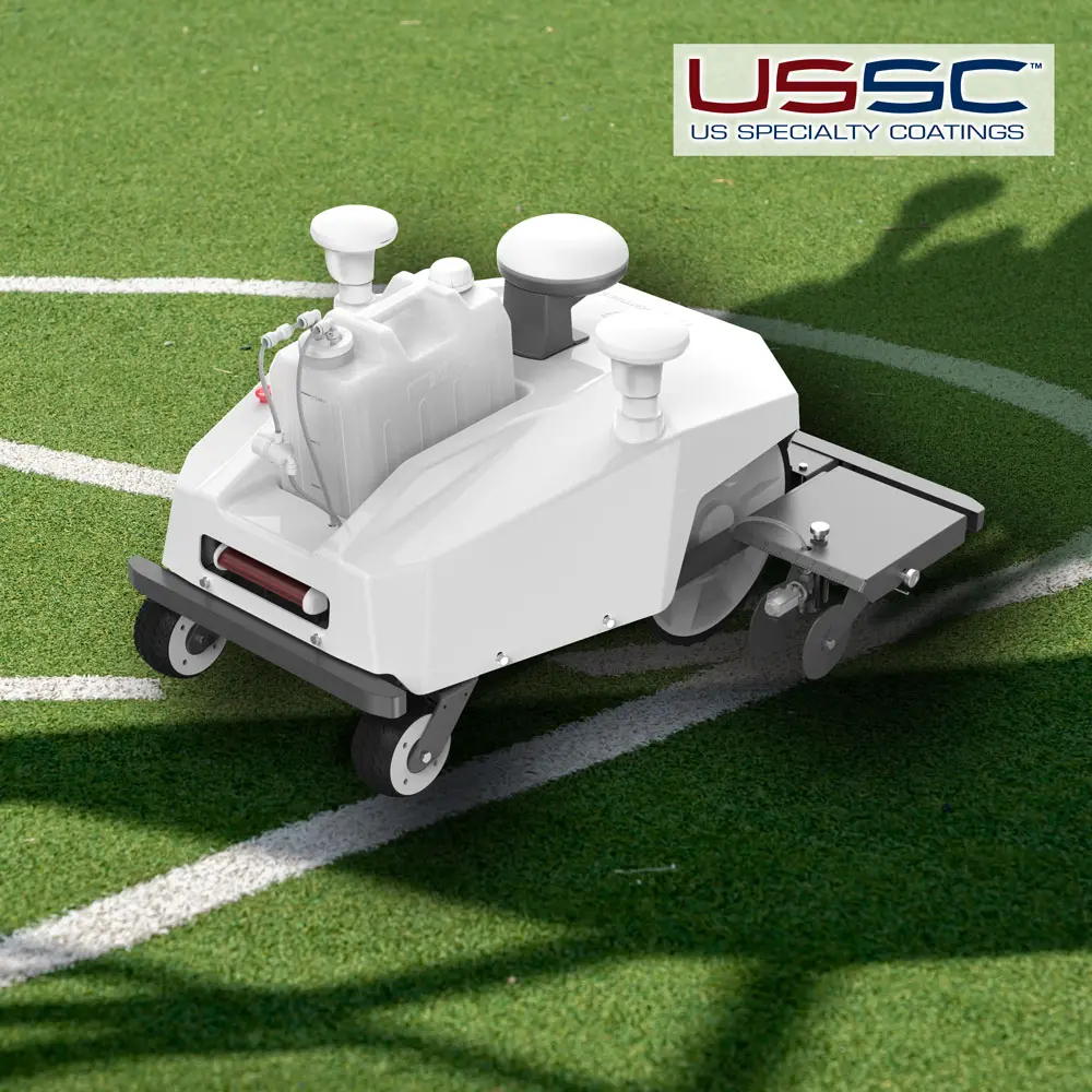 Book a demo of the FJD PaintMaster Pro sports field striping robot