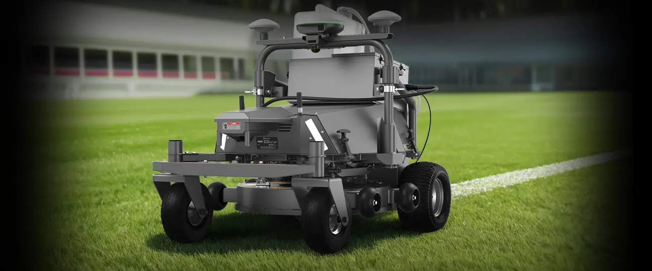 Book a demo of the FJD PaintMaster RM21 Combo sports field striping robot